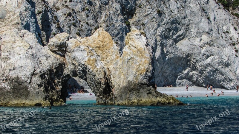 Greece Skiathos Island Beach Rock