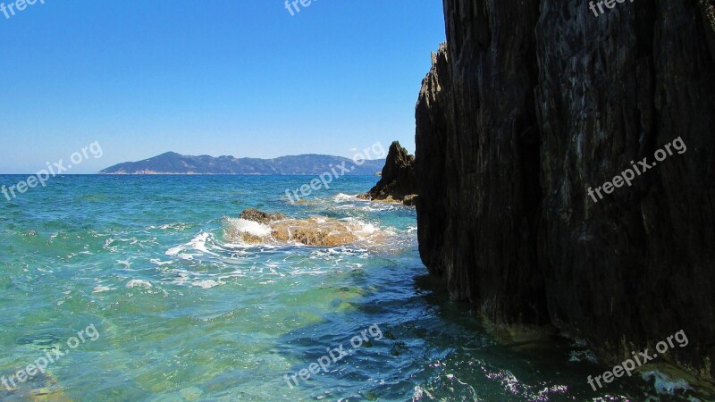 Greece Skiathos Island Beach Rock