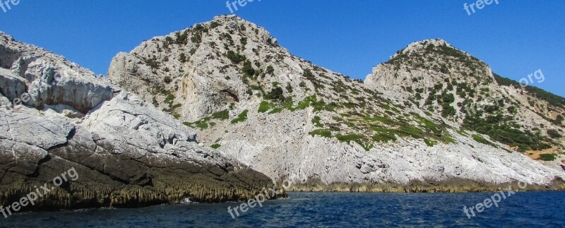 Rocky Coast Cliffs Sea Coast Island