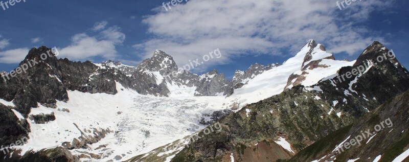 Alps Mountain Snow Glacier Landscape