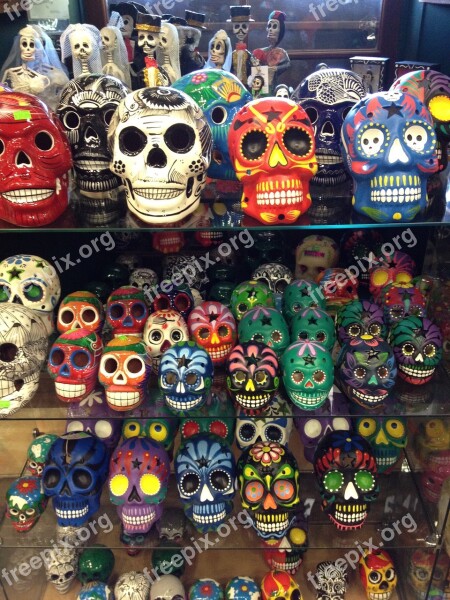 Sugar Skulls Day Of The Dead Skull Colorful Sugar