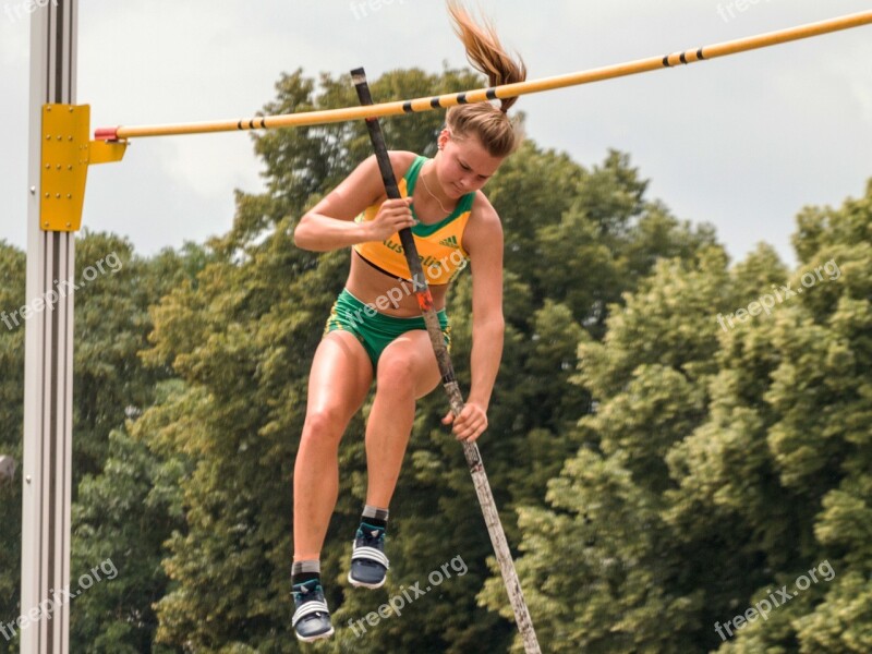 Athletics Sport Pole Vault Junior Gala Free Photos