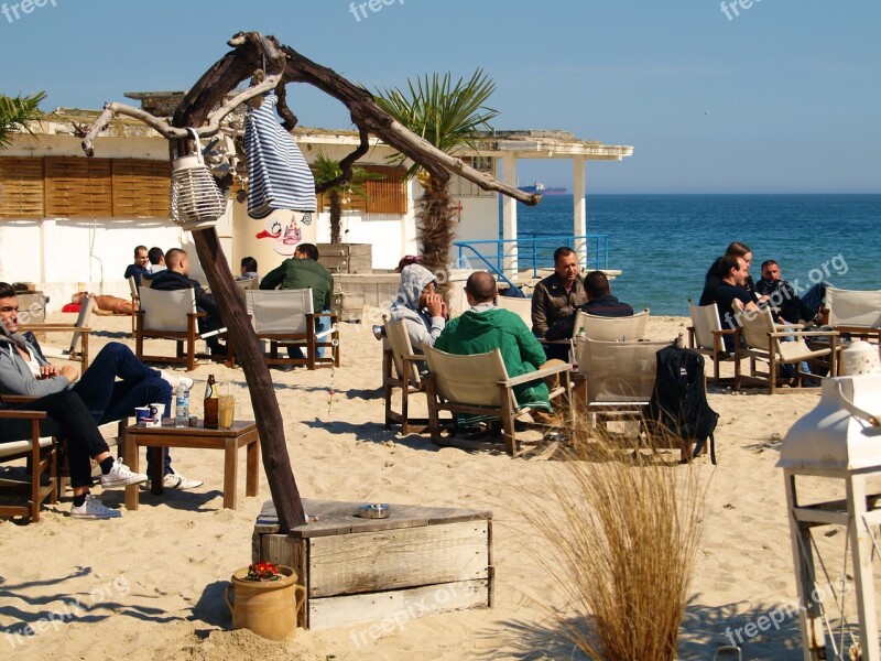 Restaurant Restaurant People People Beach Bulgaria