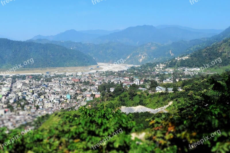 Bhutan Valley Natural Landscape Valley Landmark