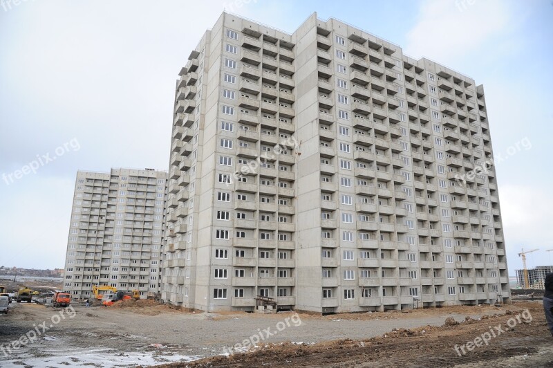 Construction House High-rises Apartment Housing