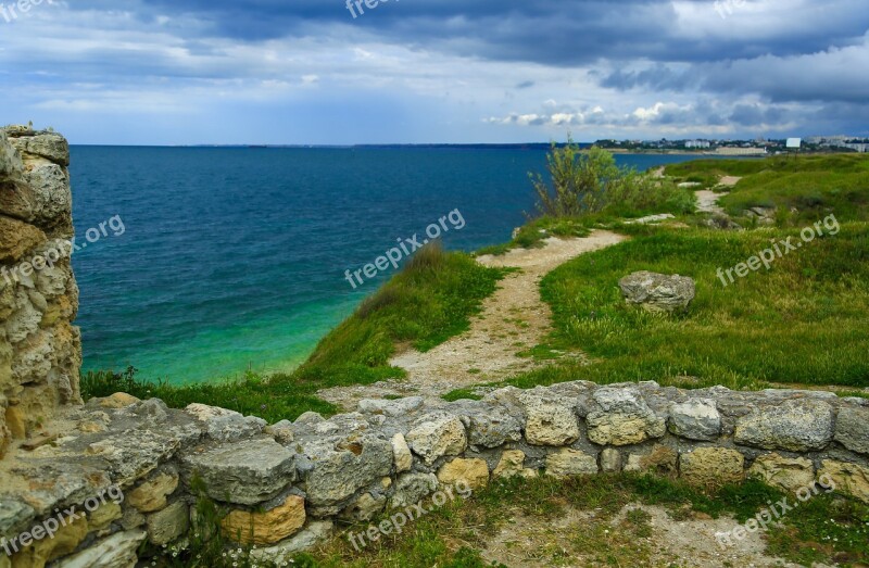 Sea Black Sea Crimea Clouds Summer