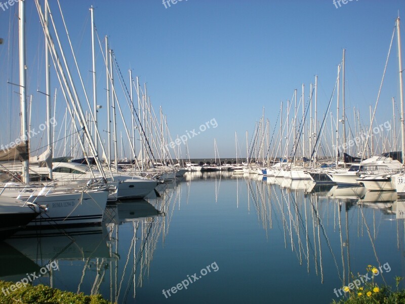 Marina Civitavecchia Italia Porto Boats