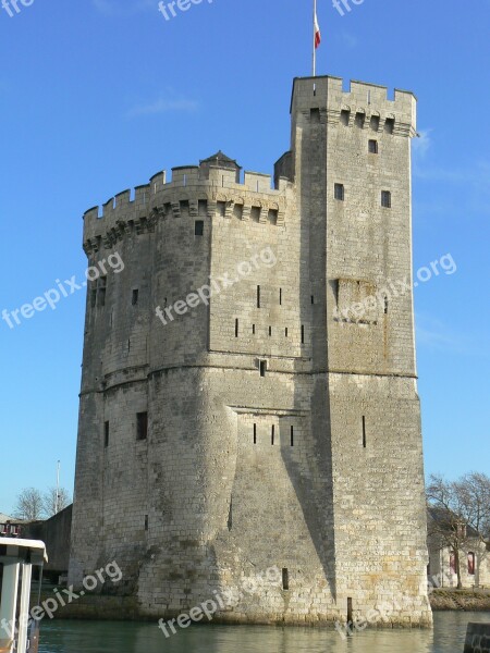 Port The Rochelle Charente-maritime Fortress Tower