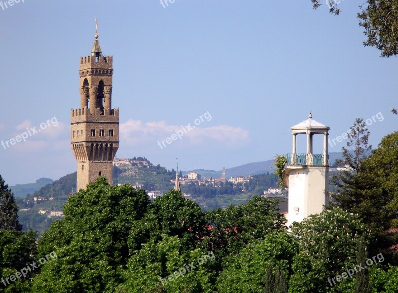 Florence Old Palace Of Arnolfo Tower Fiesole Free Photos