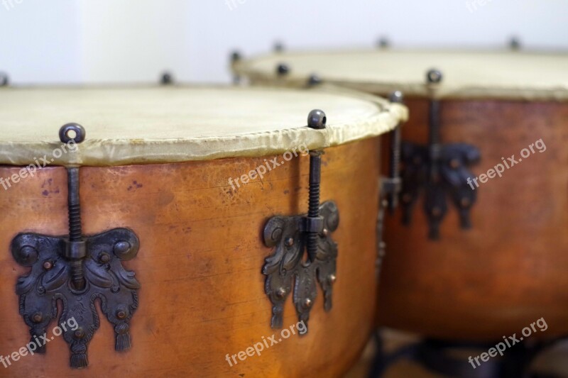 Drums Old Instruments Antique Skin