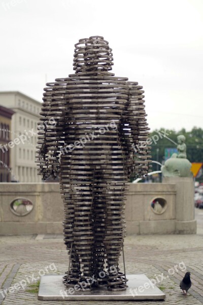 Golem Sculpture Poznan Figure Alley