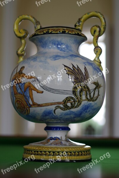 Vase Porcelain Chinese Dragon Color