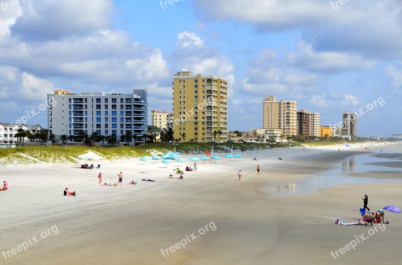 Jacksonville Beach Florida Ocean Atlantic Sun