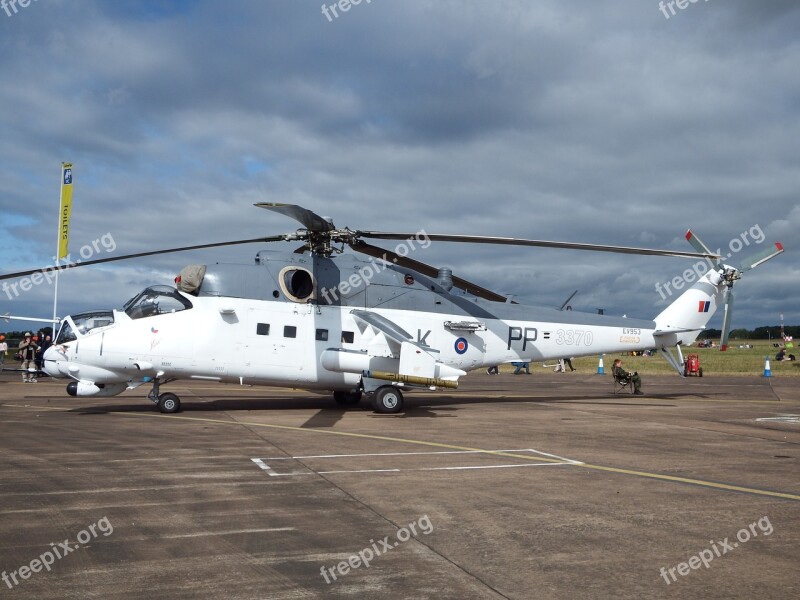 Mi-24 Hind Gunship Helicopter Czech Air Force Free Photos