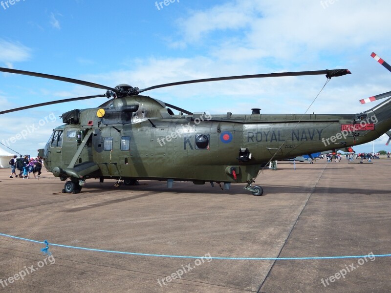 Seaking Royal Navy Helicopter Chopper Rotor