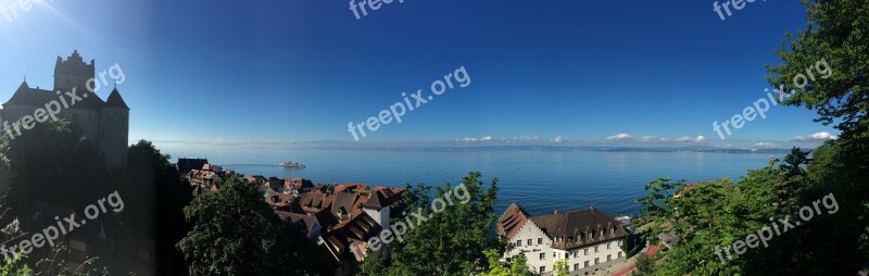 Panorama Lake Lake Constance Meersburg Free Photos