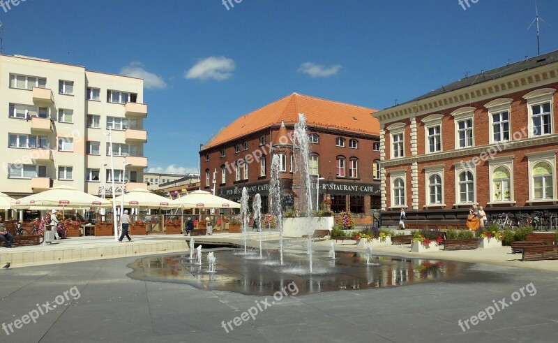 City świnoujście Poland Historic Center Market