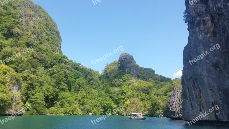 Palawan Philippines Tropical Lagoon El-nido