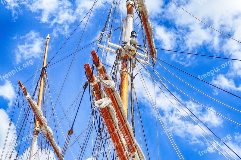 Sailing Boat Mast Rope Delfsail Free Photos