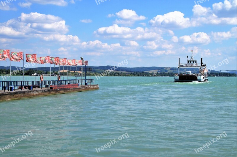 Lake Balaton Ferry Ship Port