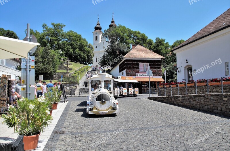 Hungary Tihany Train Tourism Monastery