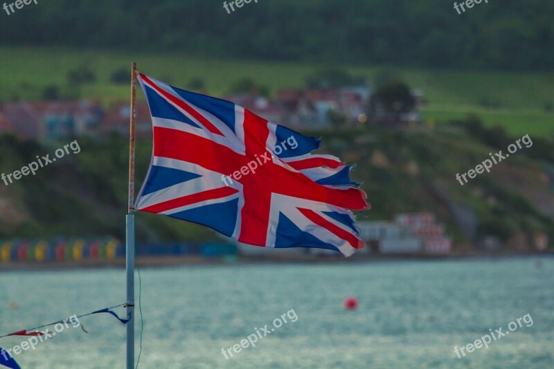 Union Jack Port Torn Ocean Free Photos