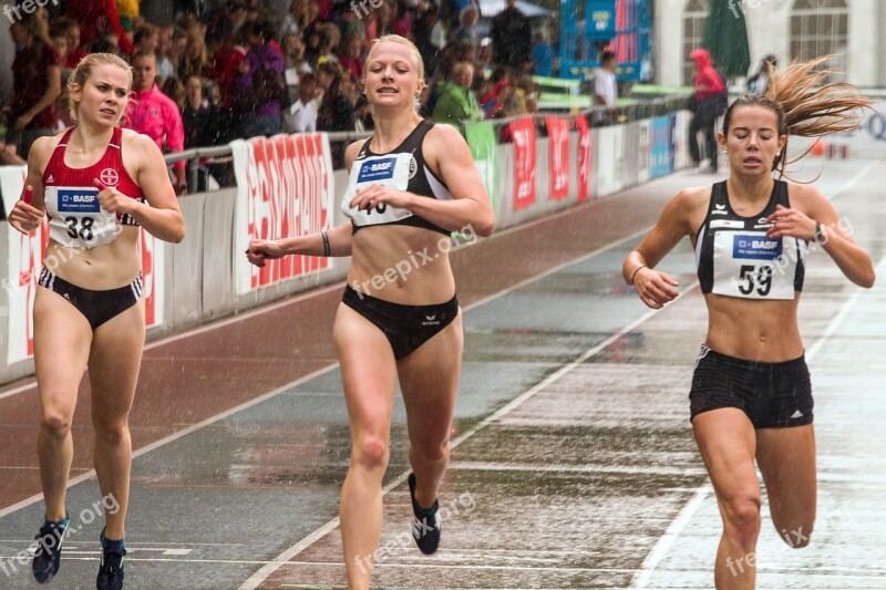 Athletics 100 M Run Sport Junior Gala Mannheim Sprint