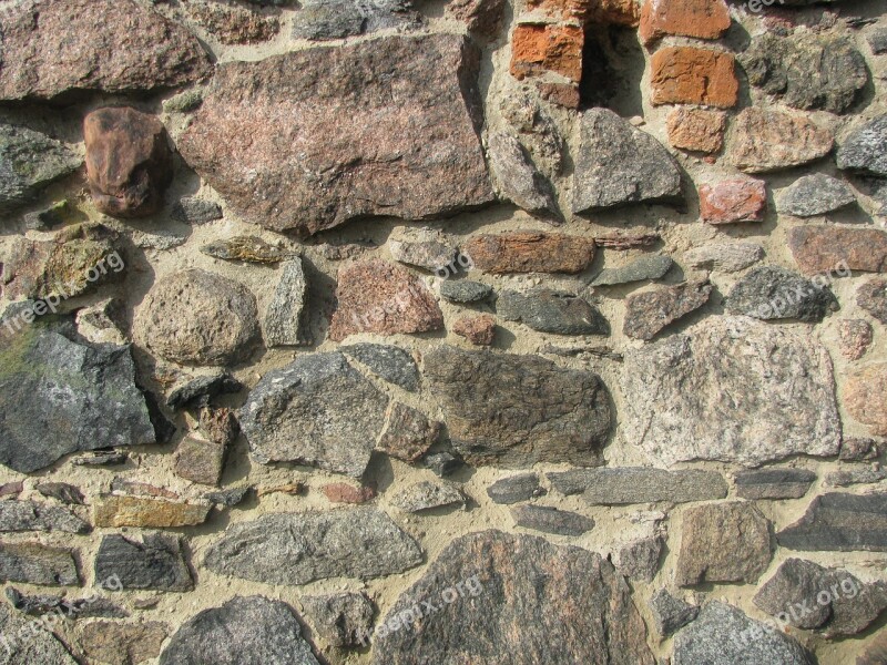 The Stones Castle Wall Monument Toruń The Ruins Of The