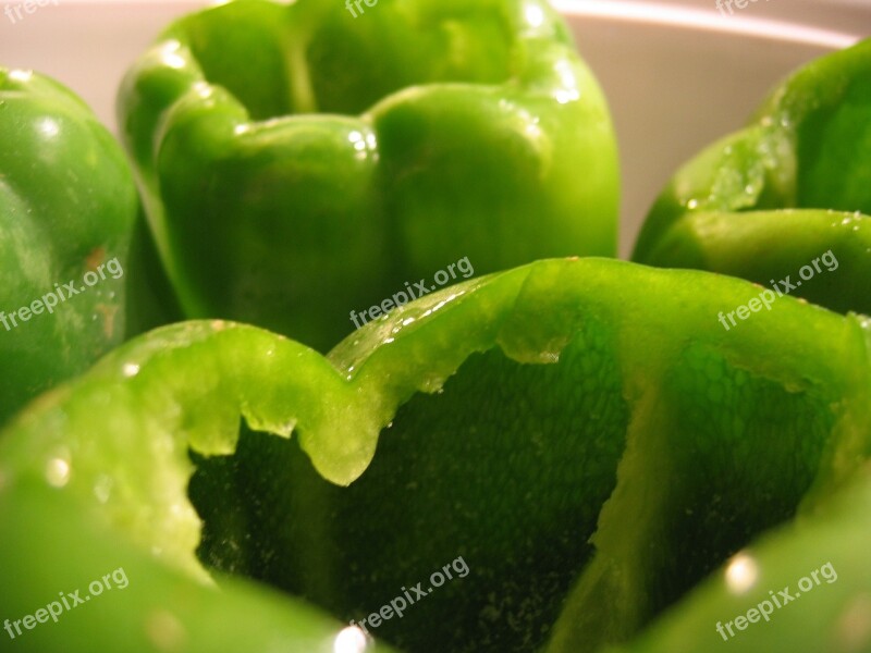 Peppers Bell Green Vegetable Veggie