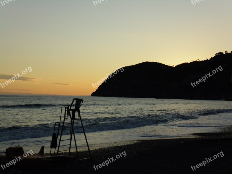 Levanto Liguria Italy Beach Upstream