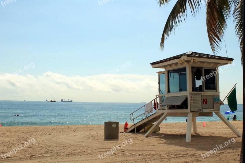 Vigilance Tower Life Guard Tower Guards Clearwater Beach Cabin Life