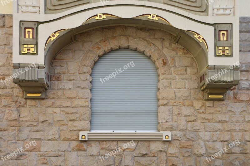 Ornaments Architecture Art Nouveau Window Wall