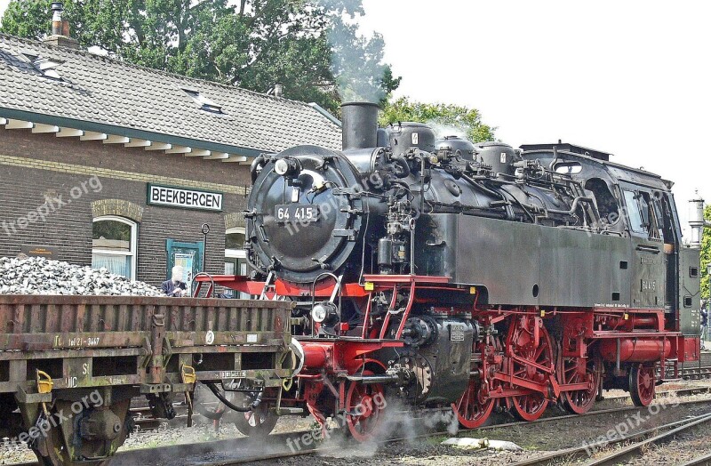 Steam Locomotive Tank Locomotive Baureihe 64 Operation Of The Museum Apeldoorn-beekbergen