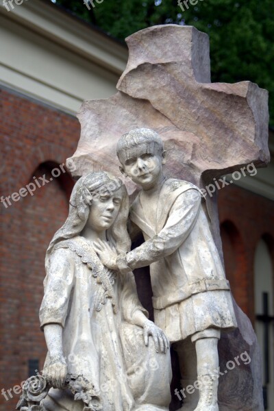 Sculpture Children Cemetery Memory The Tomb Of