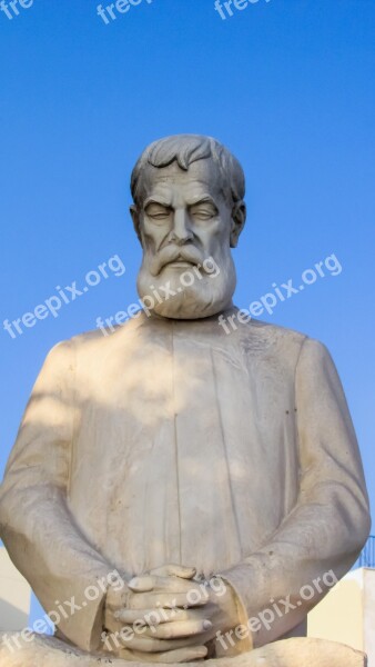 Alexandros Papadiamantis Author Writer Greek Sculpture