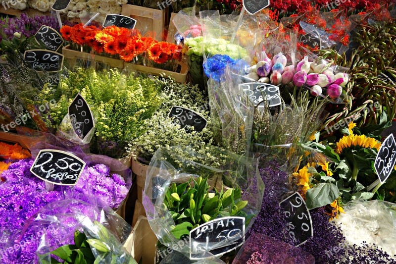 Flowers Florist Flower Stall Bouquet Bunch