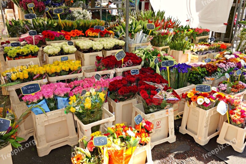 Flowers Florist Flower Stall Bouquet Bunch