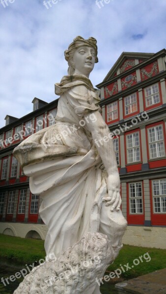 Castle Wolfenbüttel Stone Figures Architecture German