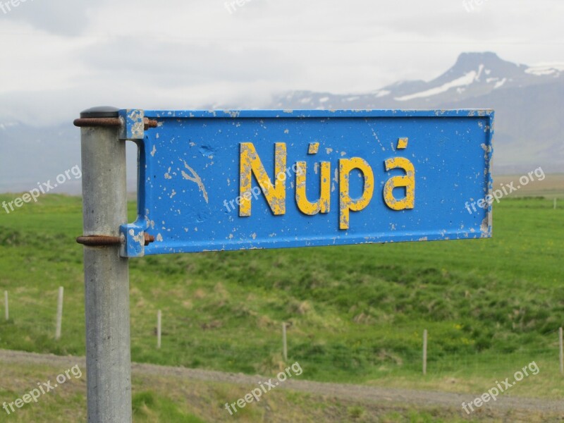 Iceland Street Sign Nupa Free Photos