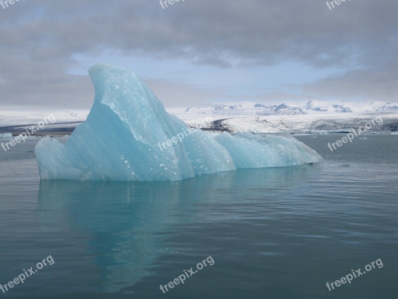 Iceland Gletscherlagunge Jokulsarlon Iceberg Vatnajökull