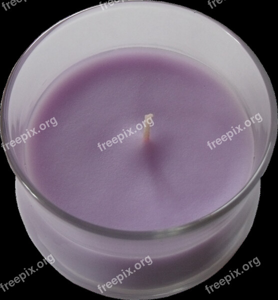 Candle Glass Violet Lighting Decoration