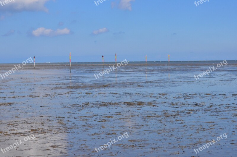 Watts North Sea Sea Ebb Hooksiel