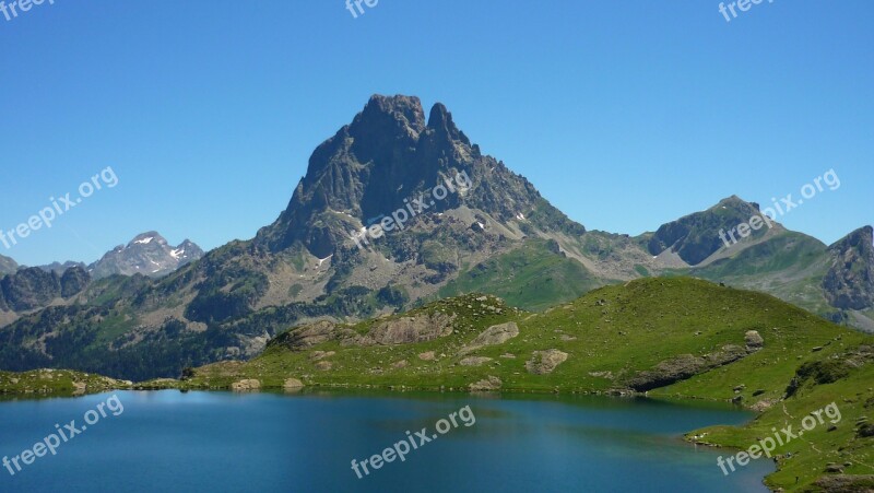 Lake Mountain Summit Ossau Lake Ayous