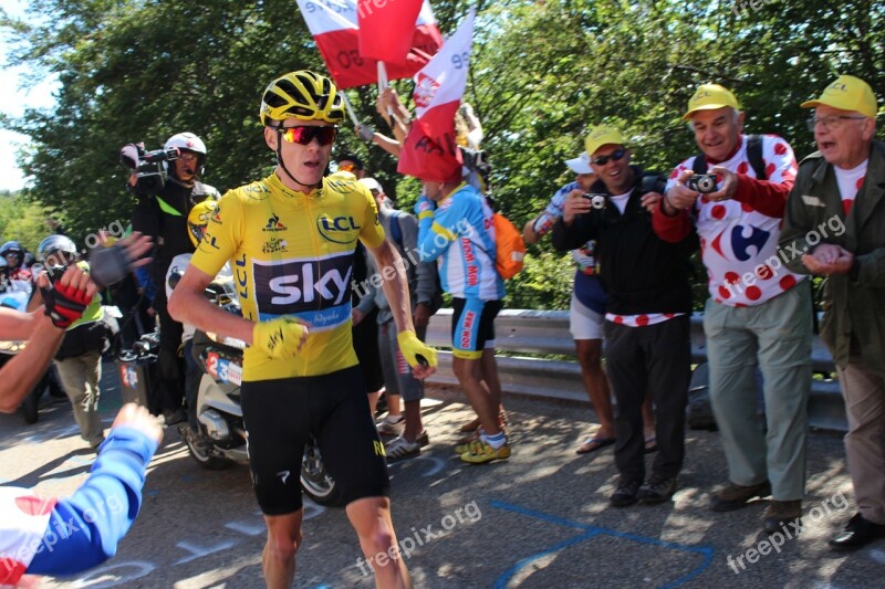 Cyclists Chris Froome Ventoux Tour De France 2016