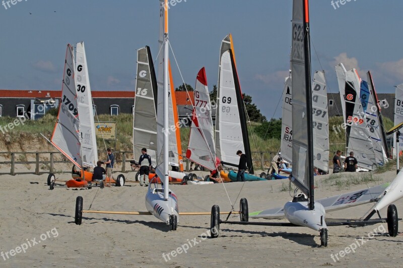 Beach Sailors Beach Sand Beach Sail St Peter