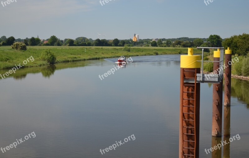 Weser River Water Nature Boat