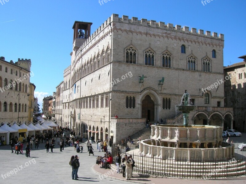 Perugia Italy Piazza City Road