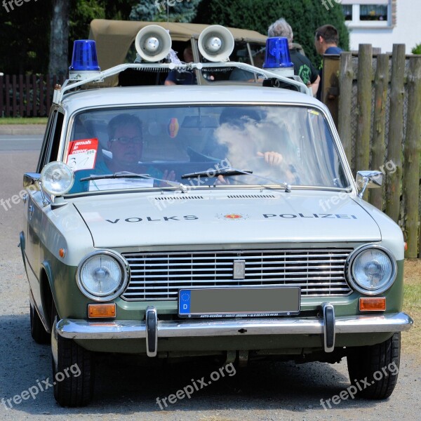 Oldtimer Historically Police Vehicle National Police Lada