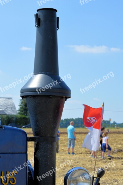 Exhaust Tractor Historically Agricultural Machine Oldtimer