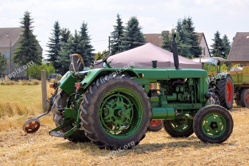 Tractor Historically Agricultural Machine Oldtimer Tractors